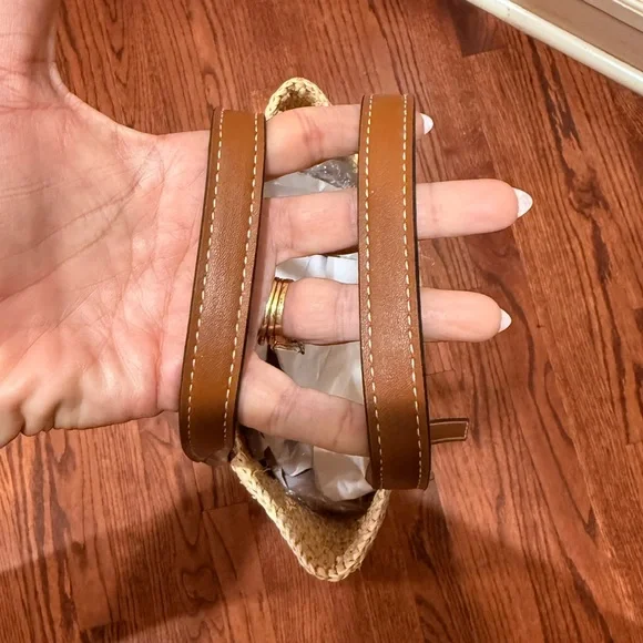 Loewe Basket Tote! Brown leather, straw bag! - Picture 6 of 7